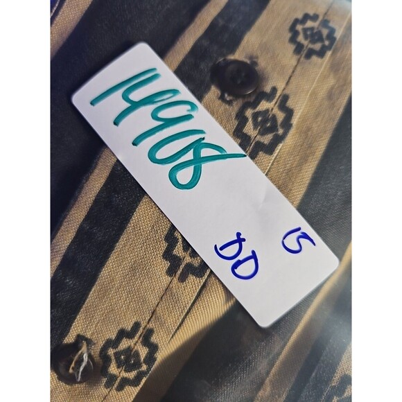 Vtg‎ Panhandle Slim Shirt Mens XL Button Up Aztec Southwestern Long Sleeve - Picture 10 of 10